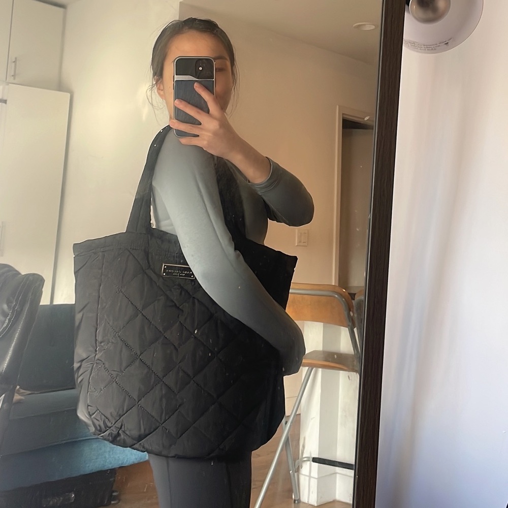 Marc Jacobs quilted nylon tote bag (Like new)